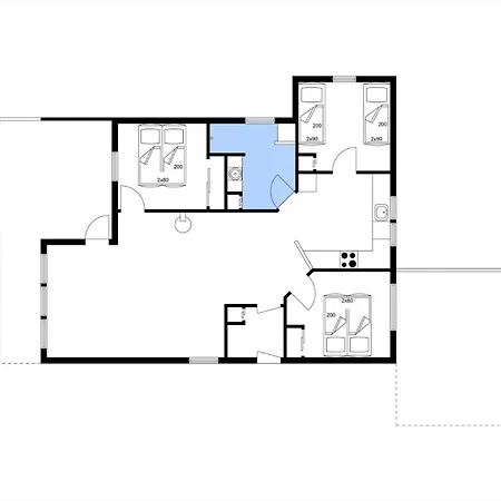 بيت للعطل C11334-tarm-sivsangervaenget-27 *